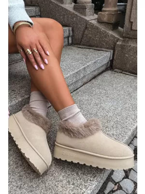 Dámske snehule BIG STAR SHOES UU274204 BEIGE