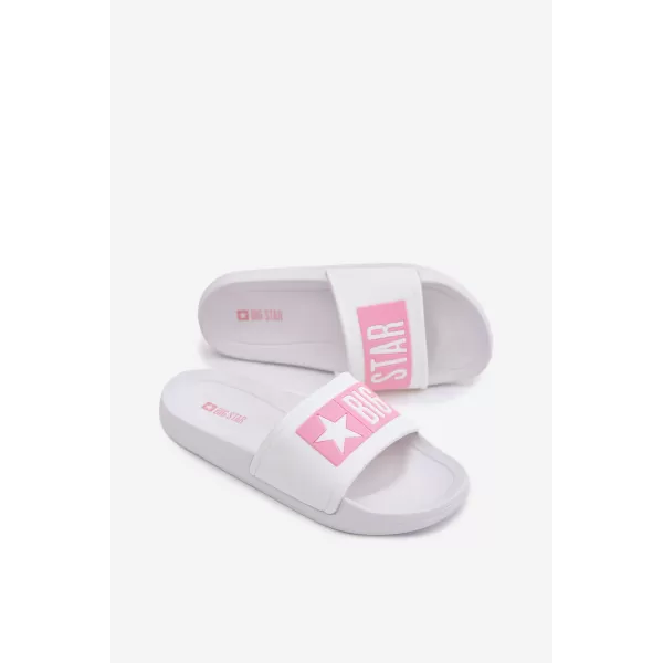  Detské šľapky BIG STAR SHOES TT374A002 PINK/WHITE 