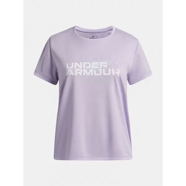  Dievčenské tričko UNDER ARMOUR TECH TWIST WDMK LOGO SS 6007134-536 FIALOVÁ 