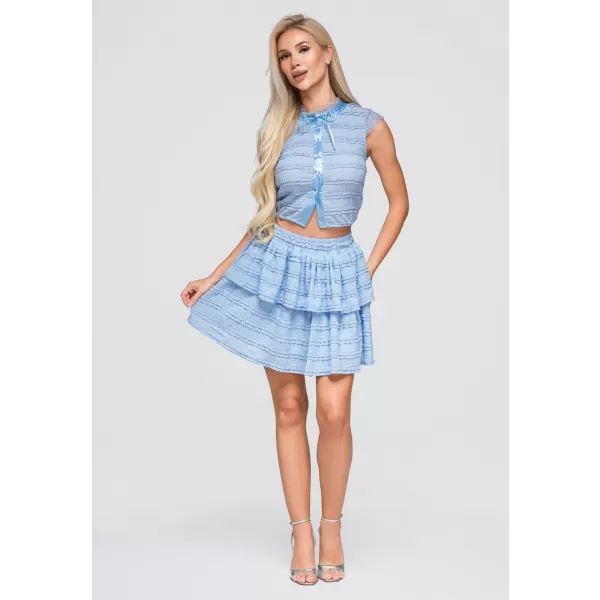  Dámska sukňa OMBRE OW-GL-E0014 BLUE 