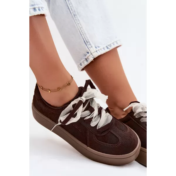  Dámske tenisky BIG STAR SHOES UU274004 BROWN 