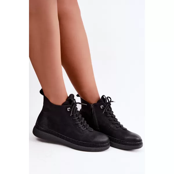  Dámske členkové topánky ARTIKER 59C1121 BLACK 