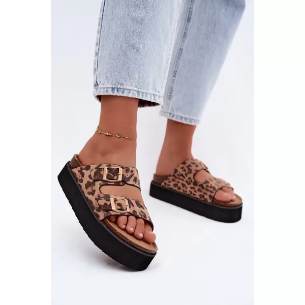  Dámske šľapky WRANGLER 20261072.92A BROWN/BEIGE 