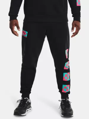Pánske tepláky UNDER ARMOUR UA RIVAL FLEECE GEO JOGGER 1366437-001 ČIERNA