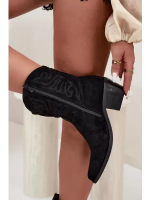 Dámske členkové topánky BOTO 6508 BLACK