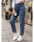 Dámske nohavice DSTREET UY3104 MODRÁ