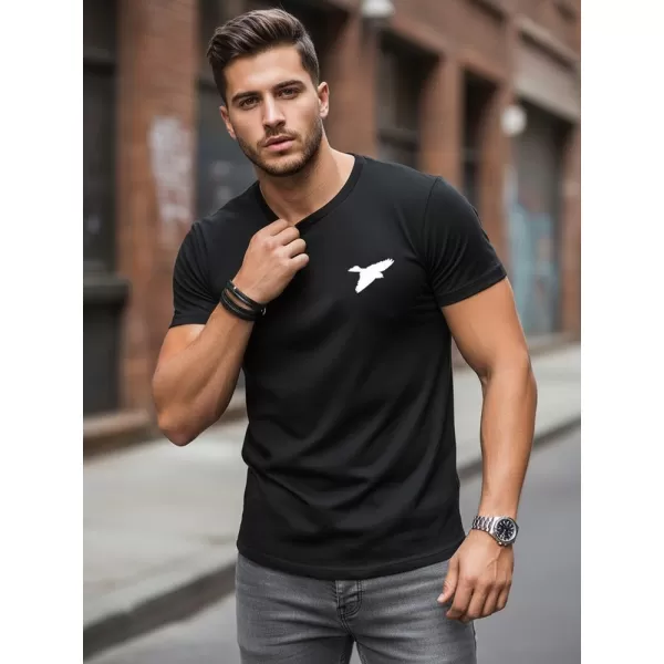  Pánske tričko DSTREET NX0183R-BK ČIERNA 