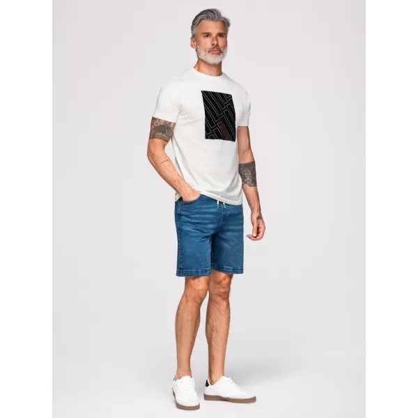  Pánske tričko OMBRE OM-TSPT-0259 WHITE 