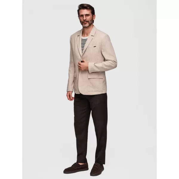  Pánske sako OMBRE M169 LIGHT BEIGE 