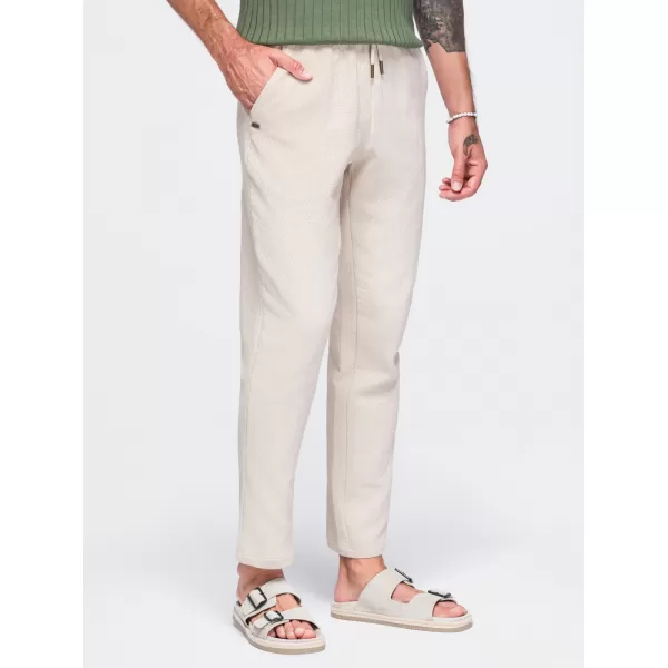  Pánske nohavice OMBRE OM-PACP-0310 OFF-WHITE 