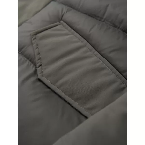  Pánska zimná bunda OMBRE OM-JALJ-0263 DARK OLIVE 