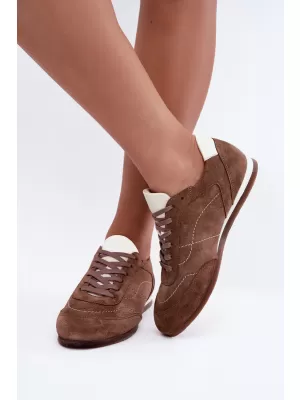 Dámske tenisky ZAZOO N1414/772/1098 BROWN/BEIGE