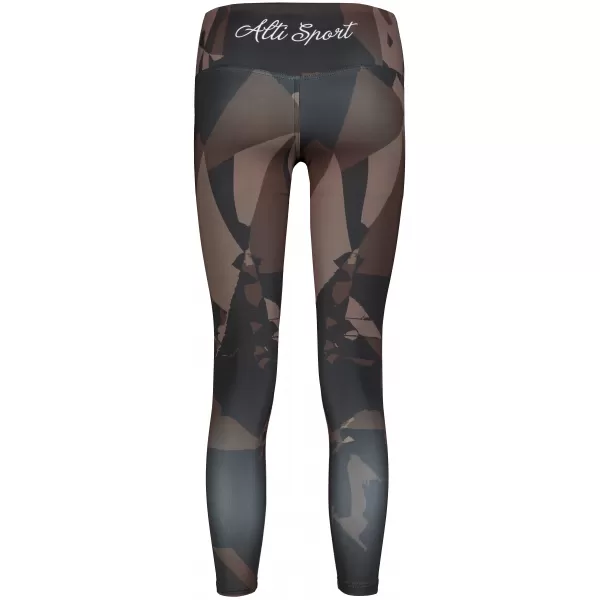  Dámske dlhé legíny premium (nové veľkosti) ALTISPORT VOJ/ALW080LEG05 TMAVO HNEDÁ 