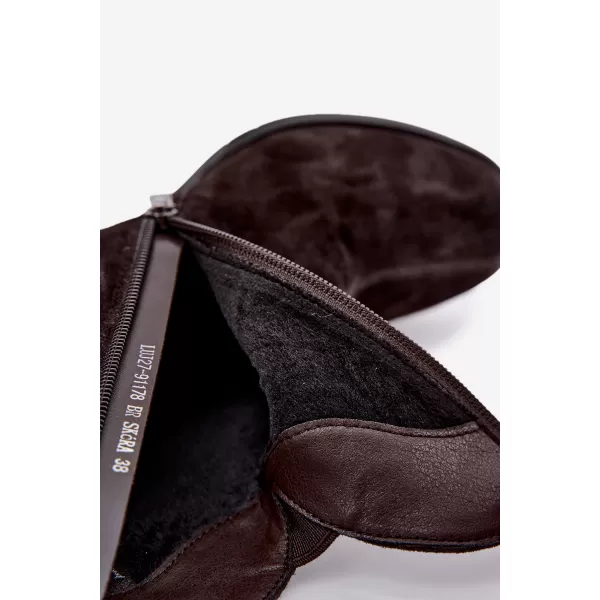  Dámske členkové topánky VINCEZA 91178 BROWN 