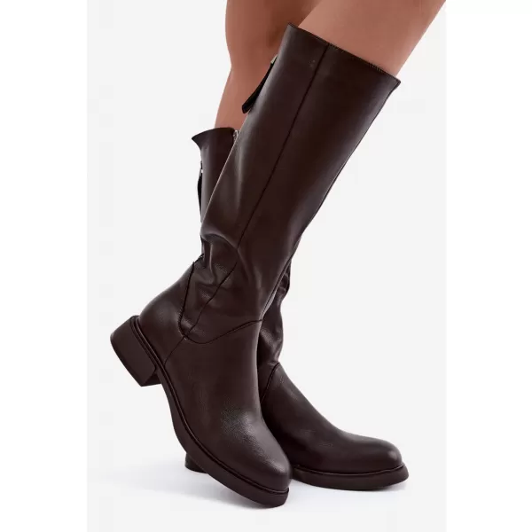  Dámske čižmy S.BARSKI JC62-1036 BROWN 