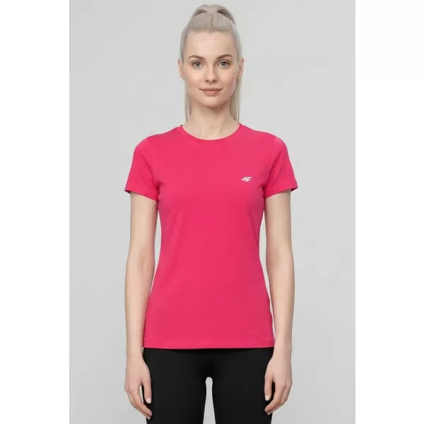  Dámske funkčné tričko 4F WAW25TFTSF1527 DARK PINK 