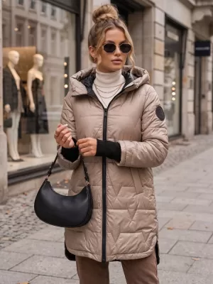 Dámska bunda DSTREET TY5790 KARAMELOVÁ