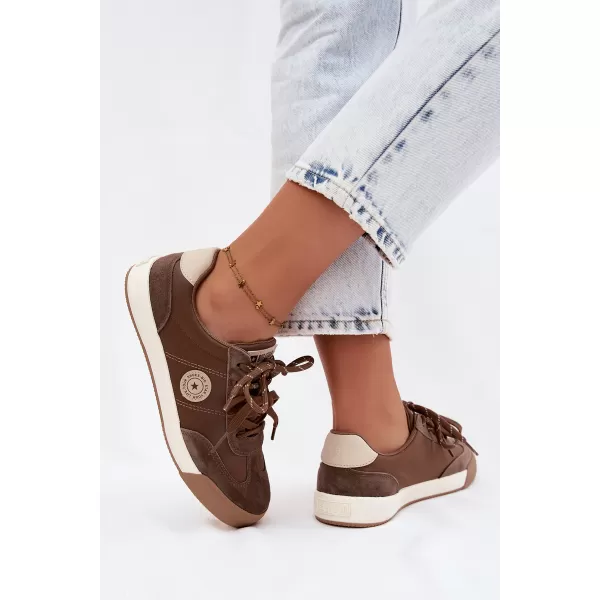  Dámske tenisky BIG STAR SHOES UU274002 BROWN/BEIGE 