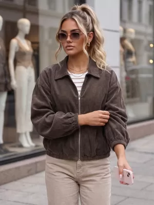 Dámska bunda DSTREET TY6052 HNEDÁ