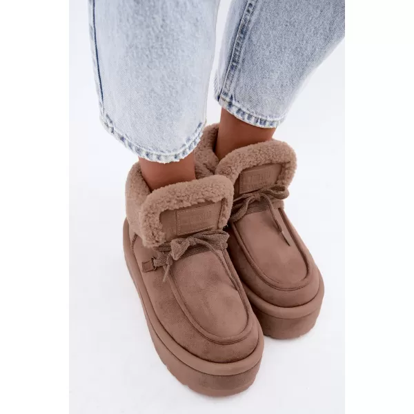  Dámske snehule BIG STAR SHOES UU274215 BEIGE 