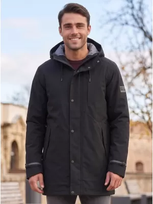 Pánsky nepremokavý kabát ALPINE PRO PERFET 2 BLACK