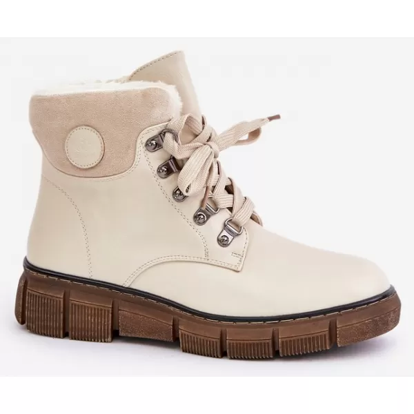  Dámske traperky BOTO 24BT02-7973 BEIGE 