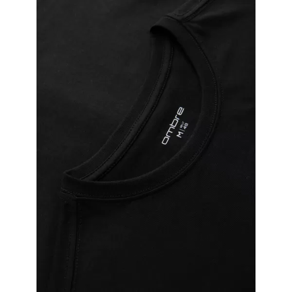  Pánske tričko OMBRE OM-TSPT-0300 BLACK 