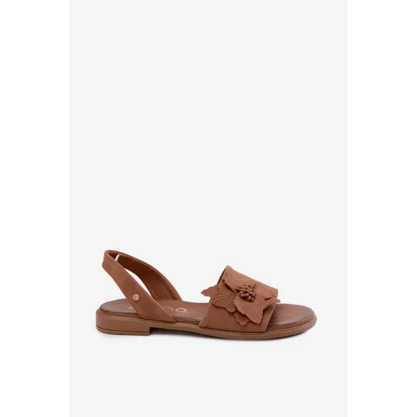  Dámske sandále ZAZOO 40471 BROWN 