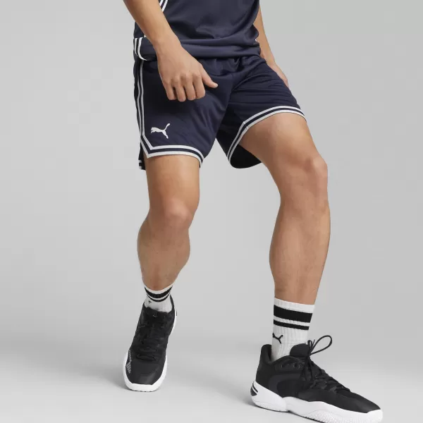  Pánske kraťasy PUMA HOOPS TEAM GAME SHORT 676629-03 PUMA NAVY 