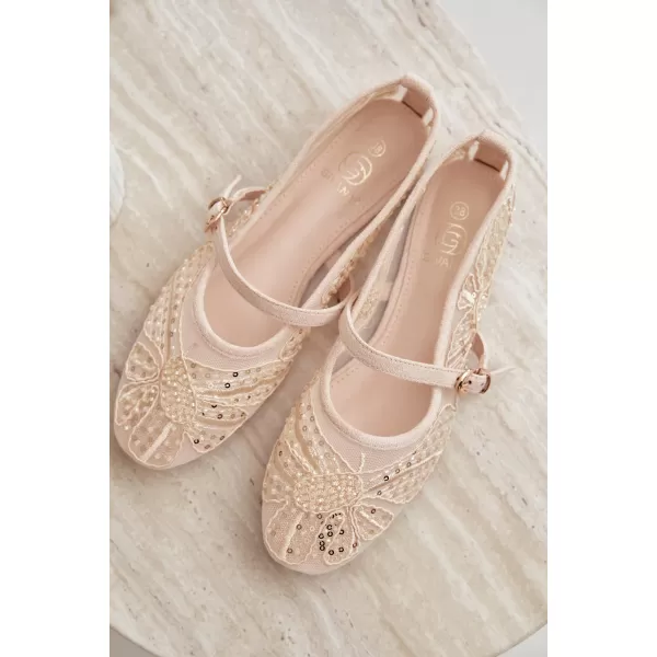  Dámske baleríny BOTO CH951 BEIGE BEŽOVÁ 