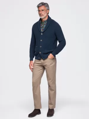 Pánsky kardigan OMBRE OM-SWCD-0200 NAVY BLUE