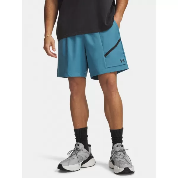  Pánske kraťasy UNDER ARMOUR UNSTOPPABLE WOVEN SHORTS 6009361-466 MODRÁ 