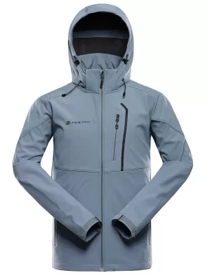 Pánska softshellová bunda ALPINE PRO HOOR 2 ASHLEY BLUE