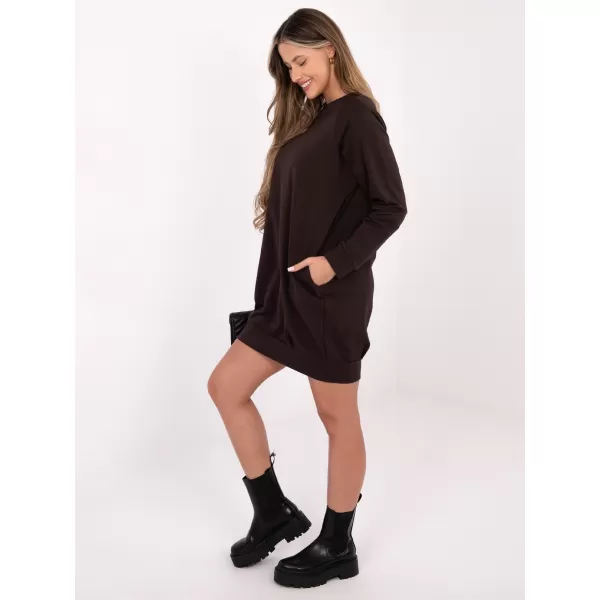  Dámske šaty BASIC FEEL GOOD RV-TU-5184.93P DARK BROWN 