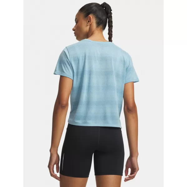  Dámske tričko UNDER ARMOUR VELOCITI SHORTSLEEVE 6009540-425 MODRÁ 