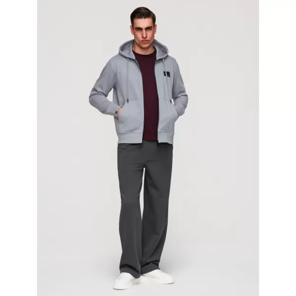  Pánska mikina OMBRE OM-SSZP-0256 GREY 
