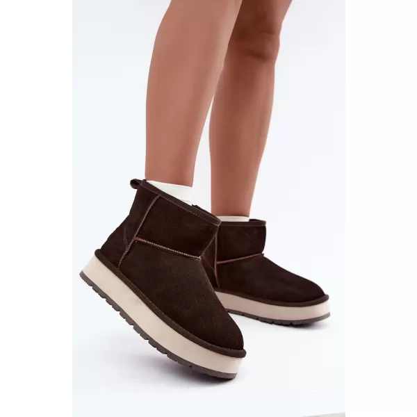  Dámske topánky BIG STAR SHOES UU274693 BROWN/BEIGE 
