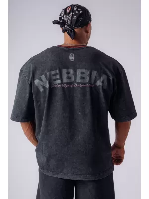 Pánske tričká NEBBIA OLYMPIA HEAVYWEIGHT COTTON 941 BLACK