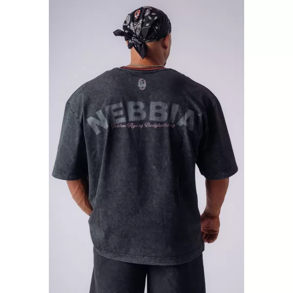  Pánske tričká NEBBIA OLYMPIA HEAVYWEIGHT COTTON 941 BLACK 