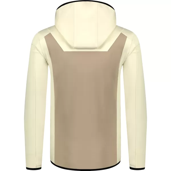  Pánska powerfleece mikina NORDBLANC SPRAWL NBSFM8333 BÉŽOVÁ 