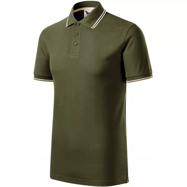  Pánske tričko s golierom MALFINI FOCUS 232 MILITARY 