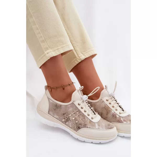  Dámske poltopánky D&A GR61-5990 BEIGE 