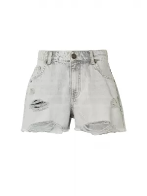Dámske kraťasy URBAN CLASSICS TB8193 LIGHT SILVER GREY WASHED