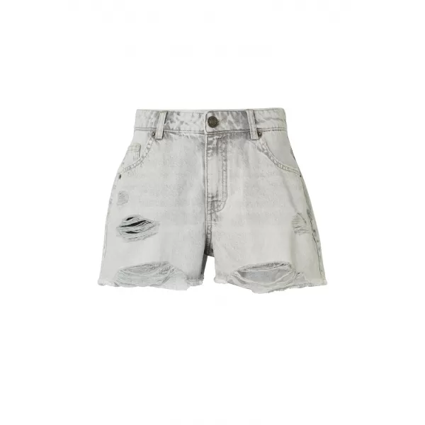  Dámske kraťasy URBAN CLASSICS TB8193 LIGHT SILVER GREY WASHED 