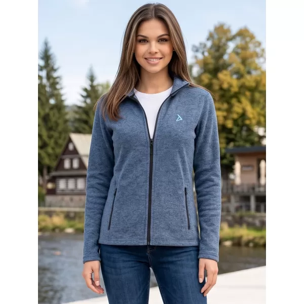  Dámska fleece mikina ALTISPORT ALW002852 TMAVÝ DENIM MELÍR 