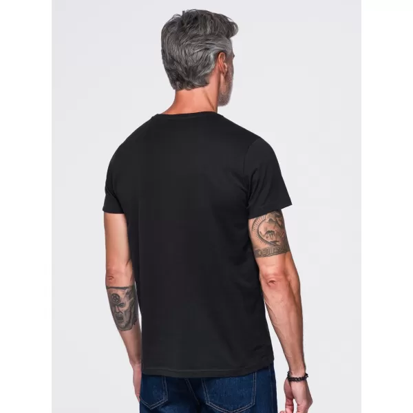  Pánske tričko OMBRE OM-TSPT-0300 BLACK 