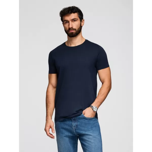  Pánske tričko OMBRE OM-TSBS-0268 BLACK/GREEN/KHAKI 