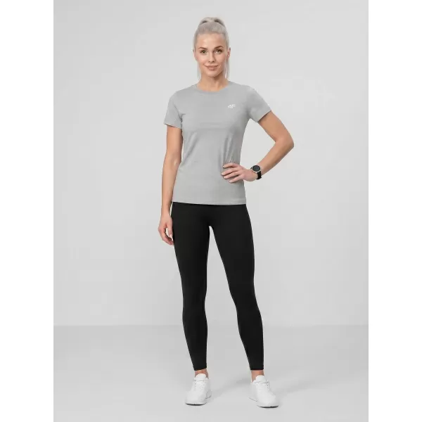  Dámske tričko 4F WMM00TTSHF3306 COLD LIGHT GREY MELANGE 