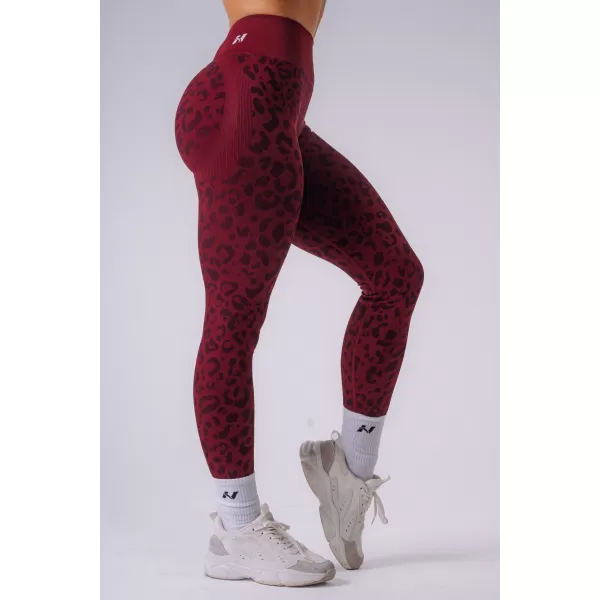  Dámske legíny NEBBIA PRIMAL 849 BORDO LEOPARD 