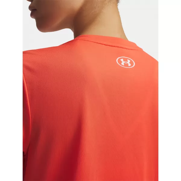  Dámske tričko UNDER ARMOUR TECH SSV- SOLID 1384229-690 ČERVENÁ 